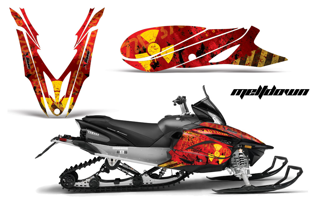 Yamaha Apex 2012-2013 Graphics Kit Meltdown Y R